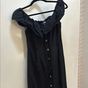 long sleeve black sweater dress Womens Black Midi Sweater Dress Small